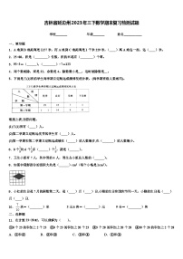 吉林省延边州2023年三下数学期末复习检测试题含解析