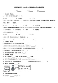 吉林市蛟河市2023年三下数学期末统考模拟试题含解析