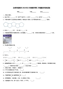 台州市临海市2023年三年级数学第二学期期末检测试题含解析