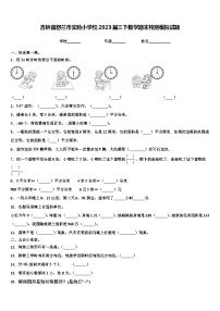 吉林省舒兰市实验小学校2023届三下数学期末检测模拟试题含解析