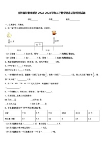 吉林省长春市新区2022-2023学年三下数学期末达标检测试题含解析