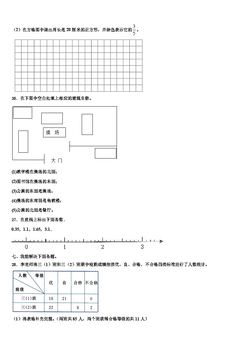 商丘市虞城县2023届数学三下期末含解析第3页
