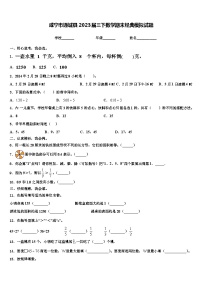 咸宁市通城县2023届三下数学期末经典模拟试题含解析