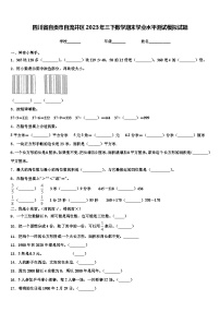 四川省自贡市自流井区2023年三下数学期末学业水平测试模拟试题含解析