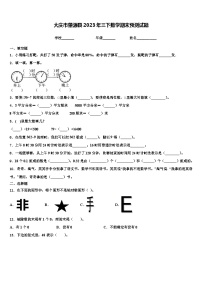 大庆市肇源县2023年三下数学期末预测试题含解析