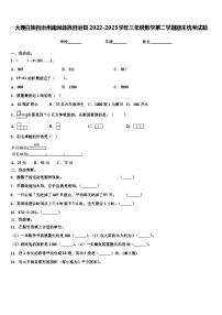 大理白族自治州南涧彝族自治县2022-2023学年三年级数学第二学期期末统考试题含解析