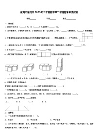 威海市荣成市2023年三年级数学第二学期期末考试试题含解析