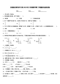 安徽省合肥市庐江县2023年三年级数学第二学期期末监测试题含解析