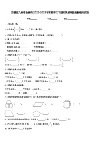 安徽省六安市金寨县2022-2023学年数学三下期末质量跟踪监视模拟试题含解析