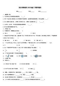 安庆市桐城市2023届三下数学期末含解析