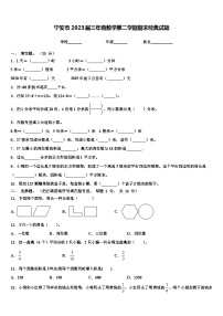 宁安市2023届三年级数学第二学期期末经典试题含解析