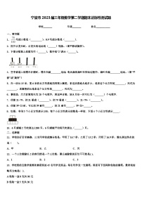 宁波市2023届三年级数学第二学期期末达标检测试题含解析