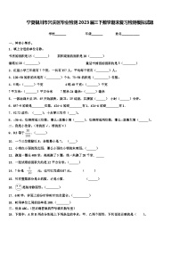 宁夏银川市兴庆区毕业检测2023届三下数学期末复习检测模拟试题含解析