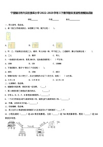 宁夏银川市兴庆区景岳小学2022-2023学年三下数学期末质量检测模拟试题含解析