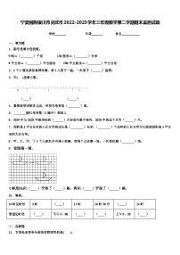 宁夏回族银川市灵武市2022-2023学年三年级数学第二学期期末监测试题含解析