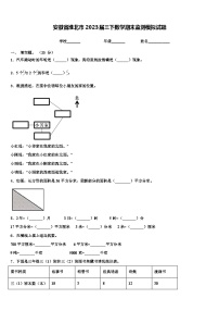 安徽省淮北市2023届三下数学期末监测模拟试题含解析