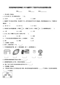 安徽省淮南市田家庵区2023届数学三下期末学业质量监测模拟试题含解析