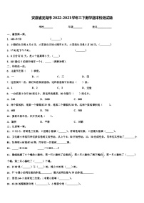 安徽省芜湖市2022-2023学年三下数学期末检测试题含解析