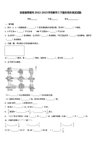 安徽省阜阳市2022-2023学年数学三下期末综合测试试题含解析