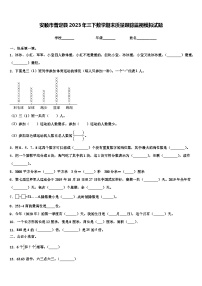 安顺市普定县2023年三下数学期末质量跟踪监视模拟试题含解析