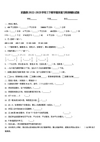 宕昌县2022-2023学年三下数学期末复习检测模拟试题含解析