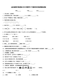 山东省博兴县试题2023年数学三下期末综合测试模拟试题含解析