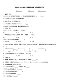 屯昌县2023届三下数学期末复习检测模拟试题含解析