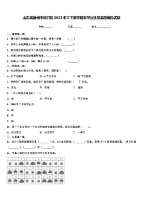 山东省德州市经开区2023年三下数学期末学业质量监测模拟试题含解析