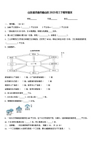 山东省济南市南山区2023年三下数学期末含解析