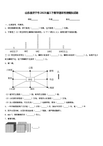 山东省济宁市2023届三下数学期末检测模拟试题含解析