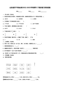 山东省济宁市鱼台县2022-2023学年数学三下期末复习检测试题含解析