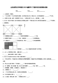 山东省枣庄市峄城区2023届数学三下期末综合测试模拟试题含解析