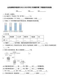 山东省聊城市临清市2022-2023学年三年级数学第二学期期末检测试题含解析