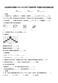 山东省青岛市城阳区2022-2023学年三年级数学第二学期期末质量检测模拟试题含解析