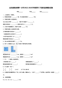 山东省阳谷县第一小学2022-2023学年数学三下期末监测模拟试题含解析