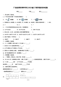 广东省深圳市美中学校2023届三下数学期末统考试题含解析