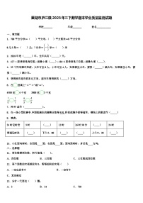 巢湖市庐江县2023年三下数学期末学业质量监测试题含解析