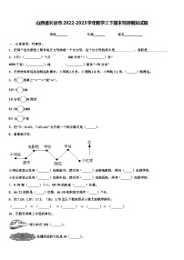 山西省长治市2022-2023学年数学三下期末检测模拟试题含解析