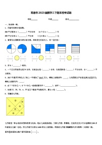 常德市2023届数学三下期末统考试题含解析