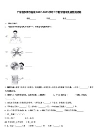 广东省东莞市南城2022-2023学年三下数学期末质量检测试题含解析