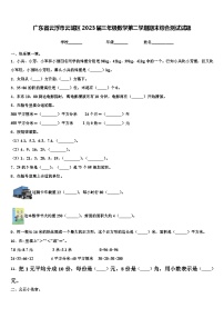 广东省云浮市云城区2023届三年级数学第二学期期末综合测试试题含解析