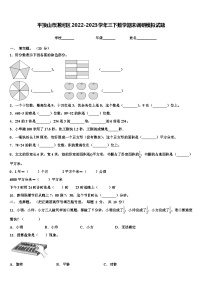 平顶山市湛河区2022-2023学年三下数学期末调研模拟试题含解析