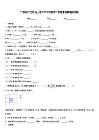 广东省江门市台山市2023年数学三下期末调研模拟试题含解析