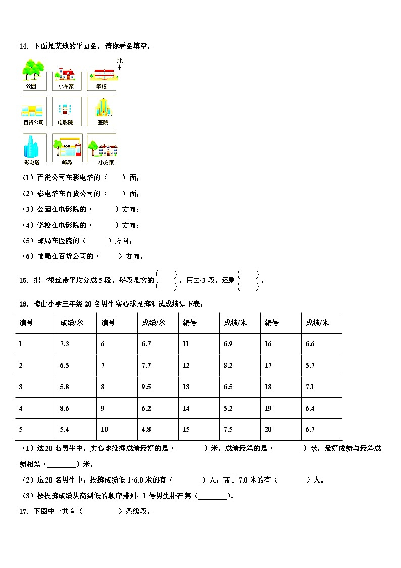 广东省江门市新会区2023年数学三下期末经典模拟试题含解析02