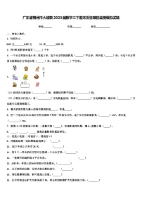 广东省梅州市大埔县2023届数学三下期末质量跟踪监视模拟试题含解析