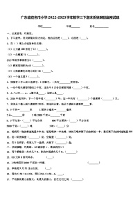 广东省茂名市小学2022-2023学年数学三下期末质量跟踪监视试题含解析