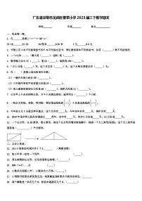 广东省深圳市龙岗区春蕾小学2023届三下数学期末含解析