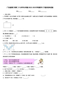 广东省湛江市第二十七中学小学部2022-2023学年数学三下期末统考试题含解析