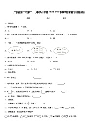 广东省湛江市第二十七中学小学部2023年三下数学期末复习检测试题含解析