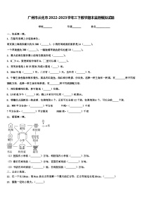 广州市从化市2022-2023学年三下数学期末监测模拟试题含解析